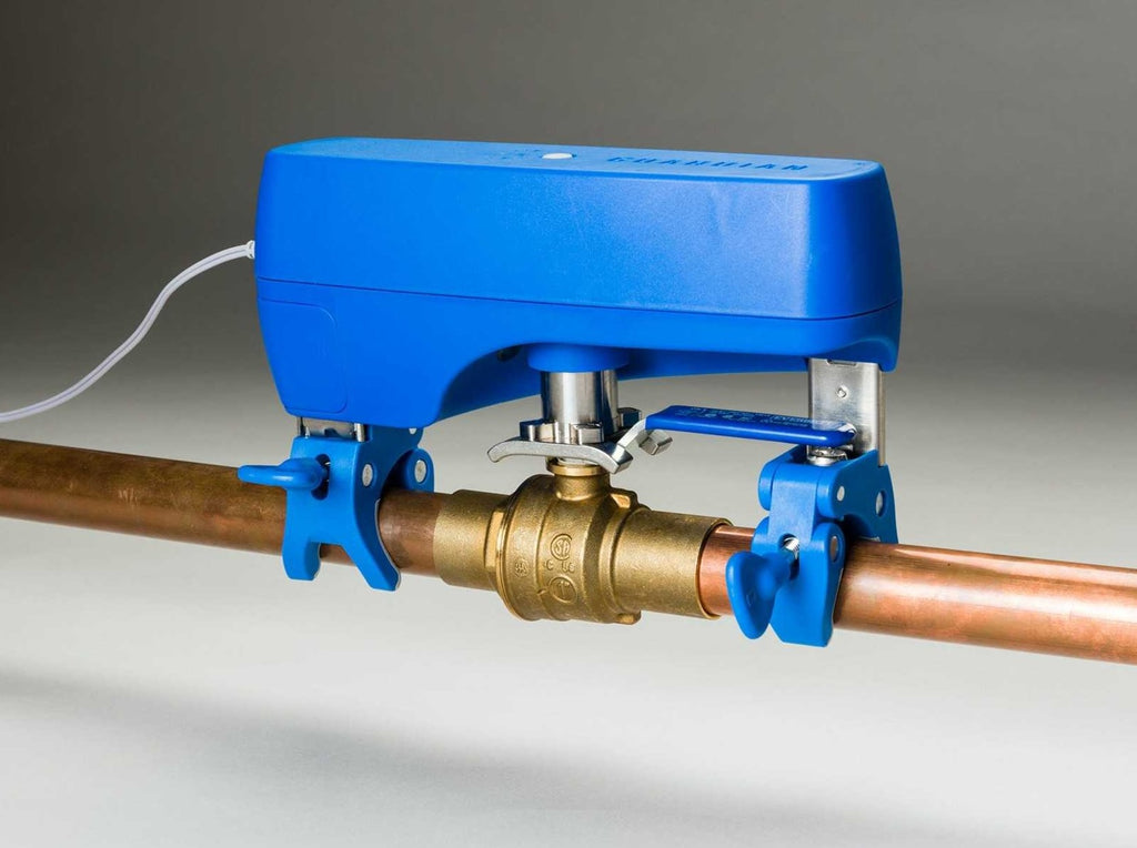 Guardian by Elexa, Valve controller, automatic shut off valve controller, shut off valve controller,diy automatic water shut off valve, smart automatic shut off valve, water leak detector with automatic water shut off valve, smart water valve shut off controller, best automatic water shut off valve controller